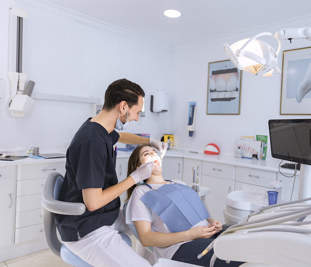 Dentist with Patient