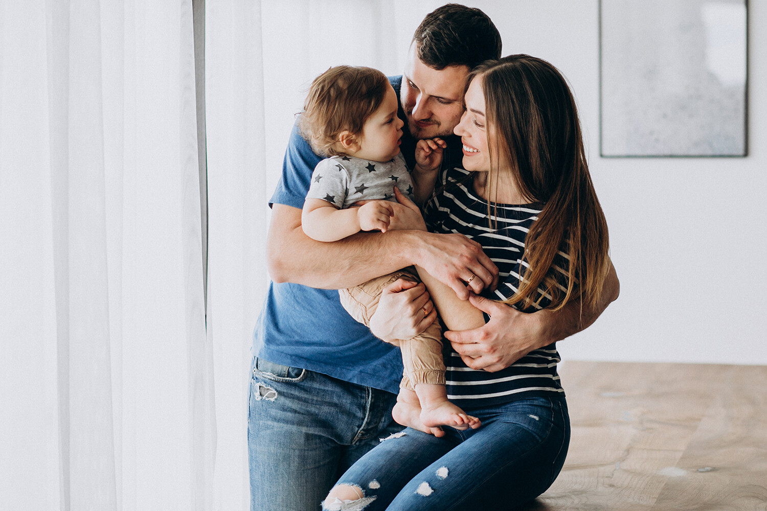 Mom and Dad with Son