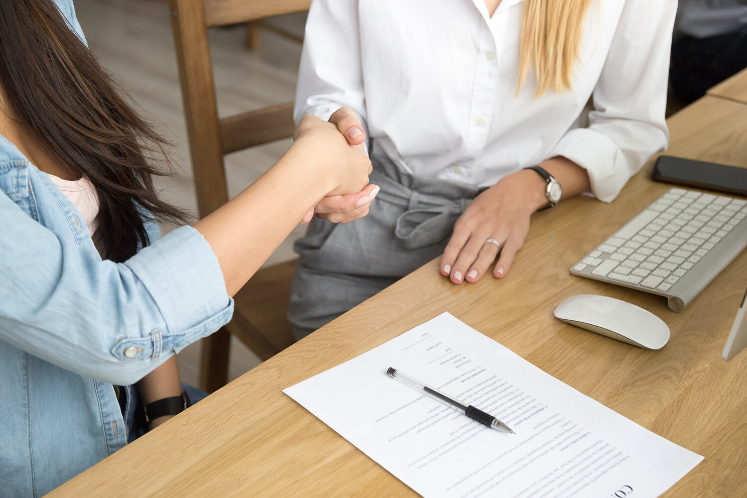 Business Women shaking hands